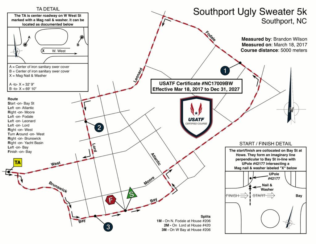 Southport-Ugly-Sweater-5k-route-map